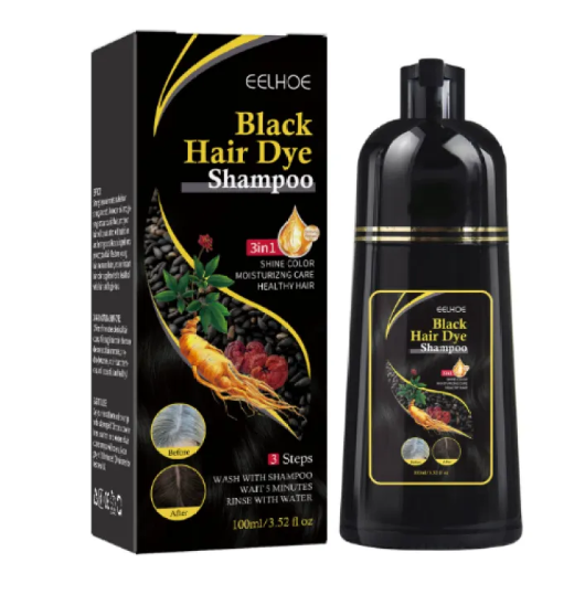 2-in-1 Hair Dye Shampoo — Color & Cleanse in One Step