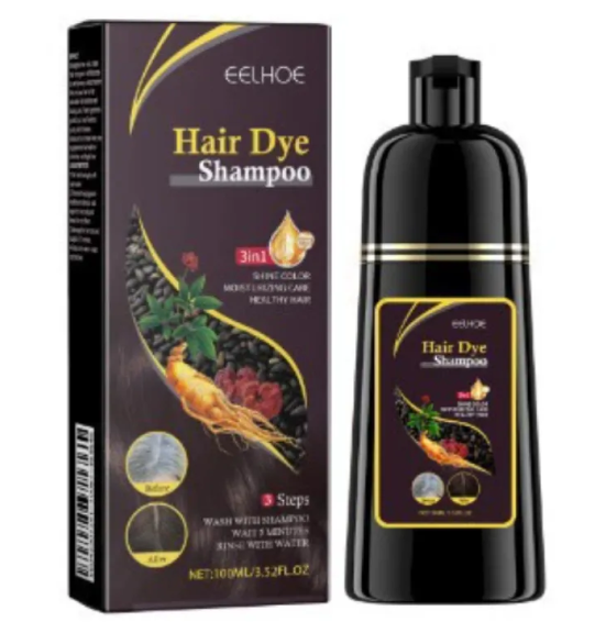 2-in-1 Hair Dye Shampoo — Color & Cleanse in One Step